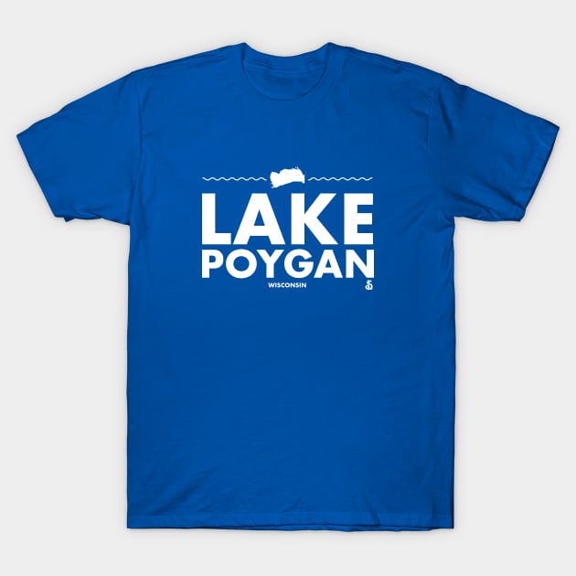 Winnebago County, Waushara County, Wisconsin - Lake Poygan T-Shirt by LakesideGear